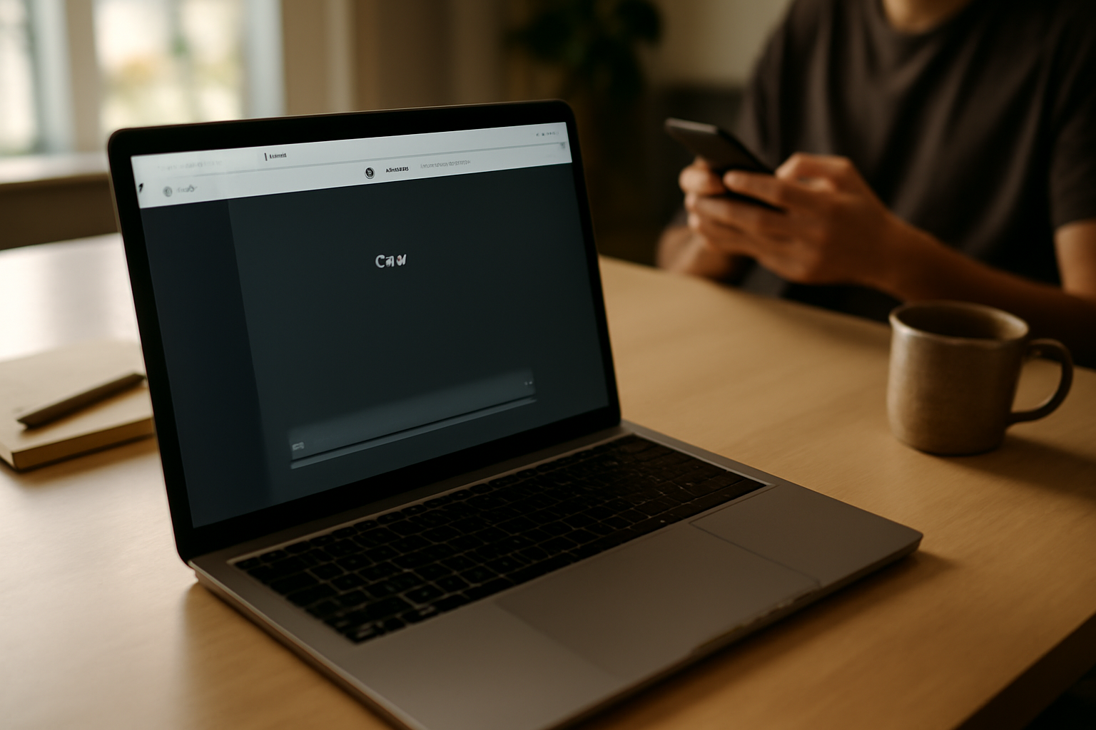 chat.forefront.ia sur écran d’ordinateur, barre d’adresse vérifiée, interface de chat IA